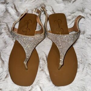 Jessica Simpson Rhinestone Sandals [Size 7.5]